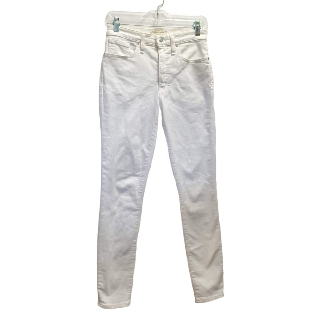 Madewell 9” High-Rise skinny jeans white size 27